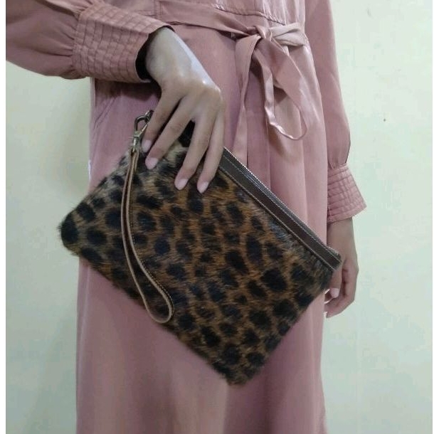 HAND BAG TERBARU KULIT ASLI MOTIF HARIMAU