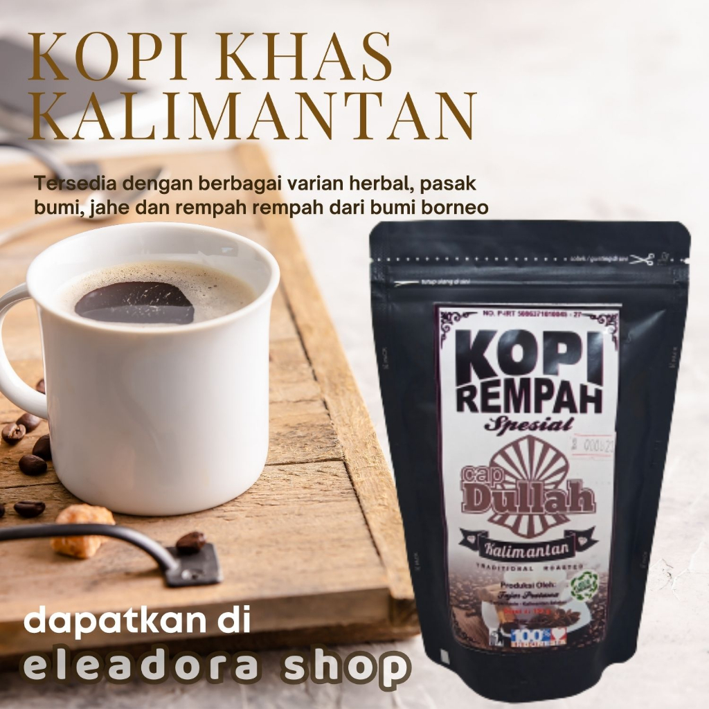 

Kopi Rempah Cap Dullah - Kemasan Besar - Khas Martapura Kalimantan Selatan