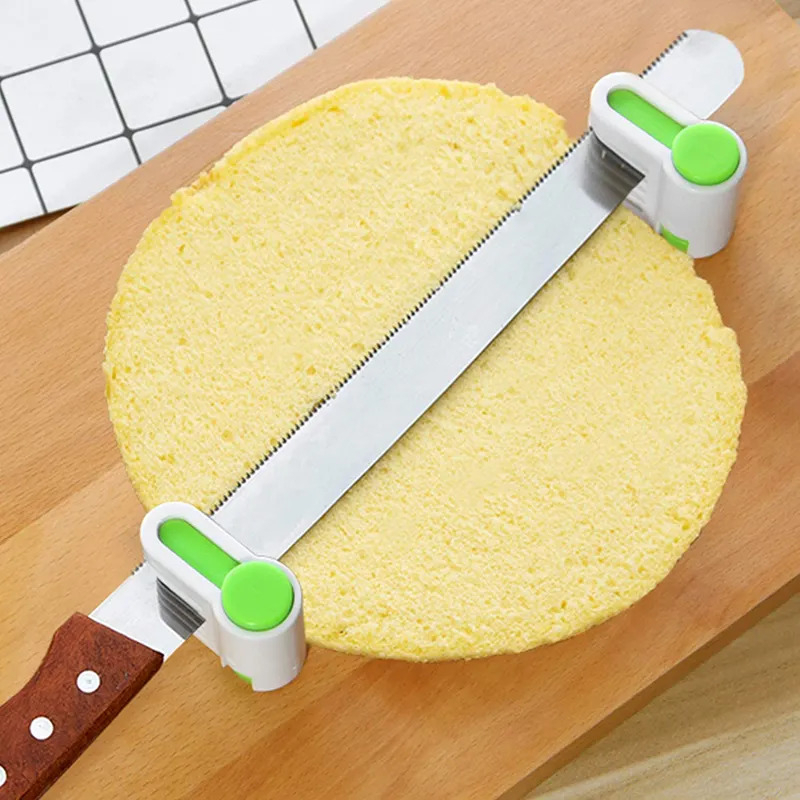 Adjustable Cake 2 Pcs Fixator Guide Slicer Pemotong kue 5 Layer Alat Bantu Potong Kue Roti Tawar 5 Lapis Bread Cutter Slicer Cutting Alat Pembagian Kue Baking TERMURAH TERLARIS