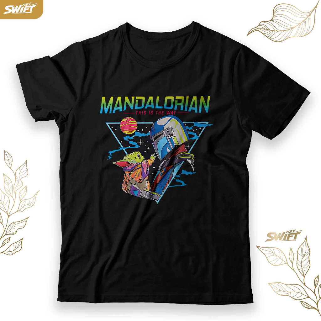 KAOS mandalorian this is The Way baby yoda stars wars TSHIRT BAJU DISTRO