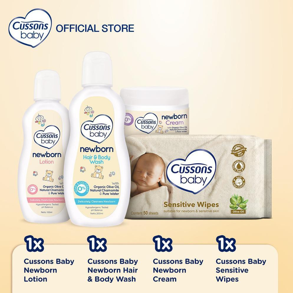 𝐑𝐀𝐃𝐘𝐒𝐀 - Cussons Baby Newborn Pack Gift Set - Paket Hadiah Bayi Baru Lahir