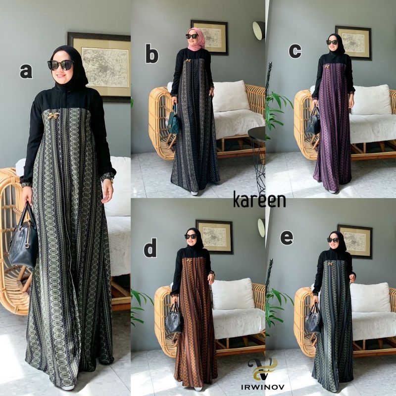 S505 KAREEN DRESS WANITA MUSLIMAH KEKINIAN VIRAL ORIGINAL REAL PICT GOOD QUALITY MEWAH TERMURAH TERL