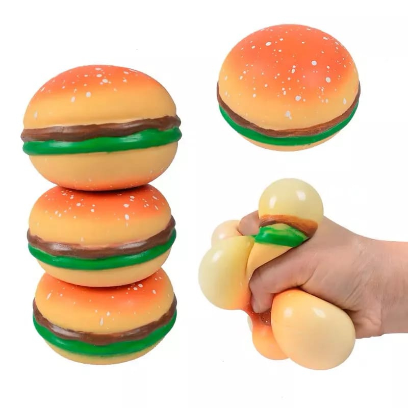 LARISTERUS79 SQUISHY BURGER squishy hamburger burger pencet remes anti stres mainan anak burger S041