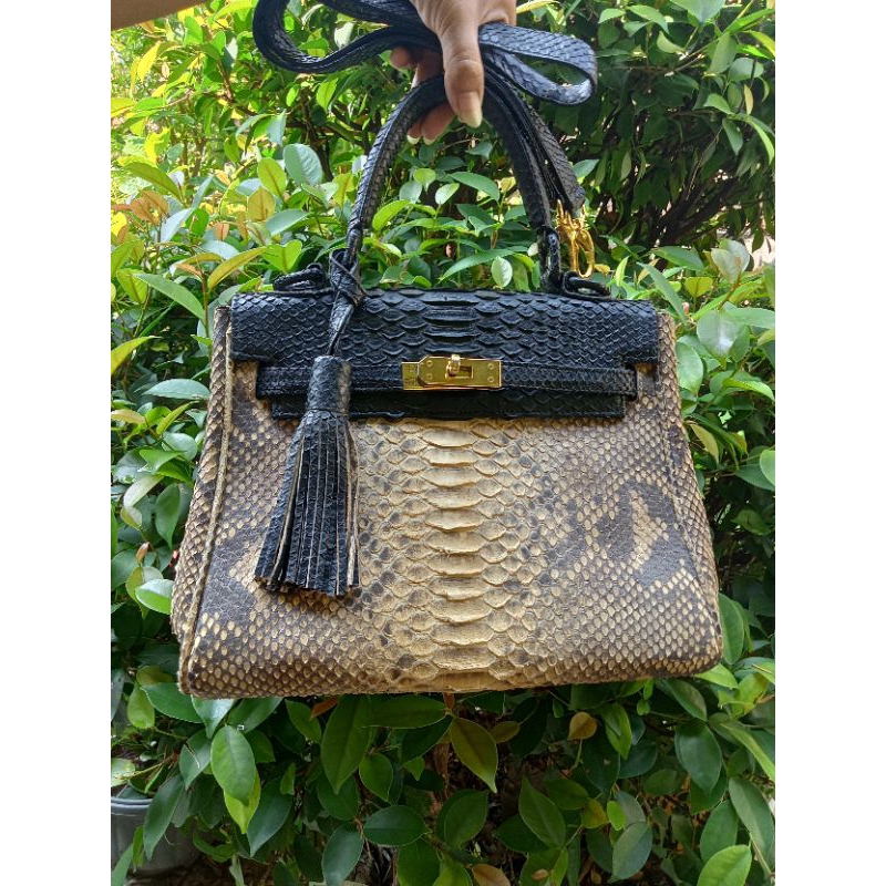 Kelly Phyton bag (kulit ular asli)