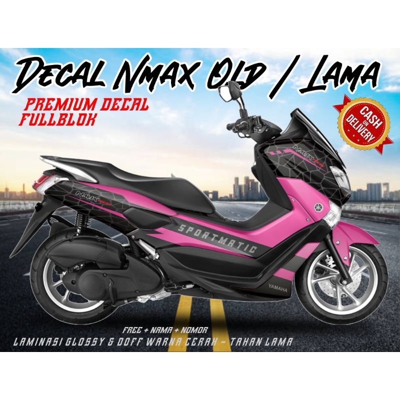 sticker variasi decal motor Yamaha nmax lama old full body striping variasi decal nmax lama 2019