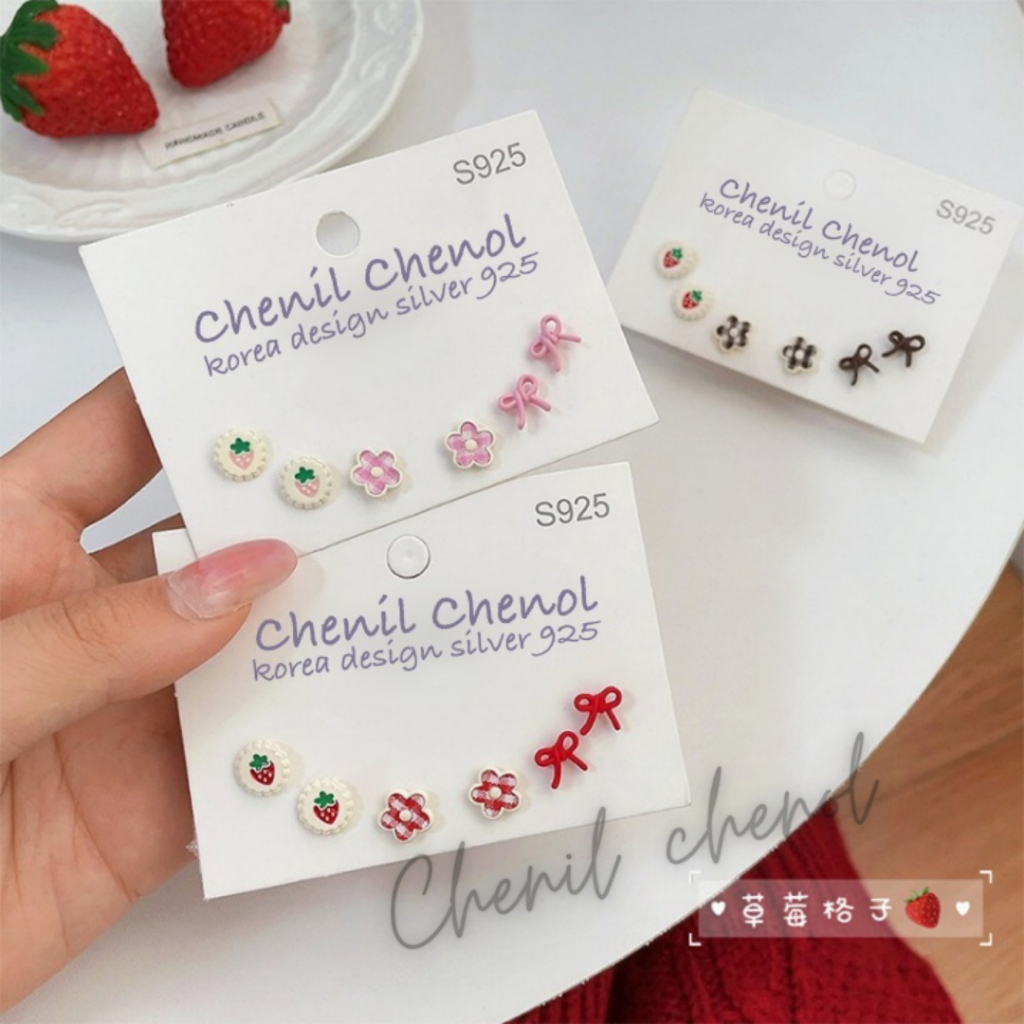 ANTING TUSUK S925 silver 925 anting stud korea / anting tusuk korea s925/ anting hoop s925/ set anti