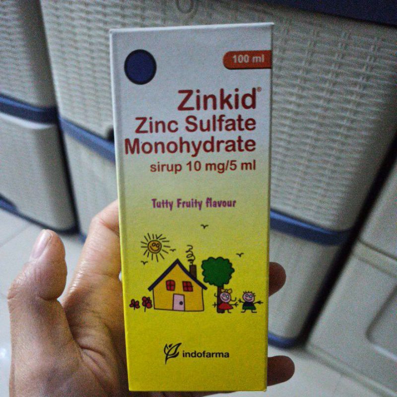 Zinkid Zinc Kid Sirup Syrup Zinc Sulfate indofarma terapi pengobatan diare anak bayi