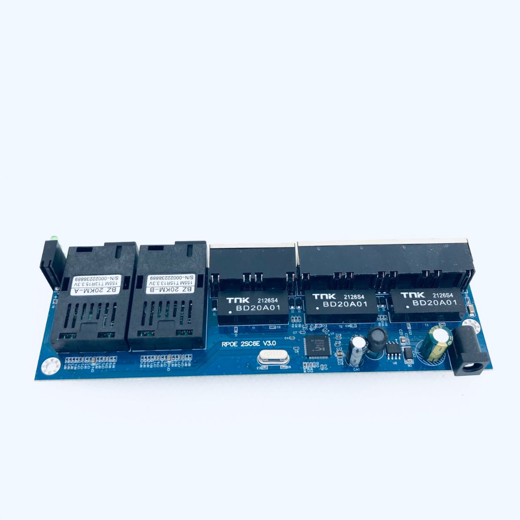 MEDIA CONVERTER 2 FO 6 LAN PCB 10/100MBPS