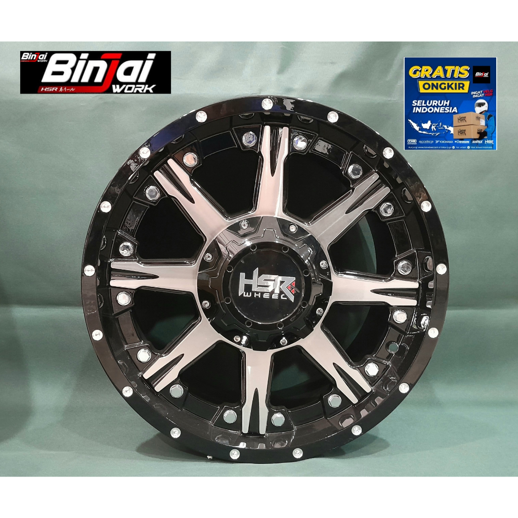 velg mobil semi offroad RANCH HSR R17 untuk innova terrios rush crv hrv creta outlander xpander dll