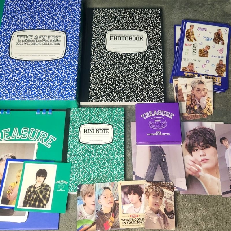[SHARING] TREASURE - 2023 Welcoming Collection Desk calendar / Photobook/ Mini note / Postcard / Sti