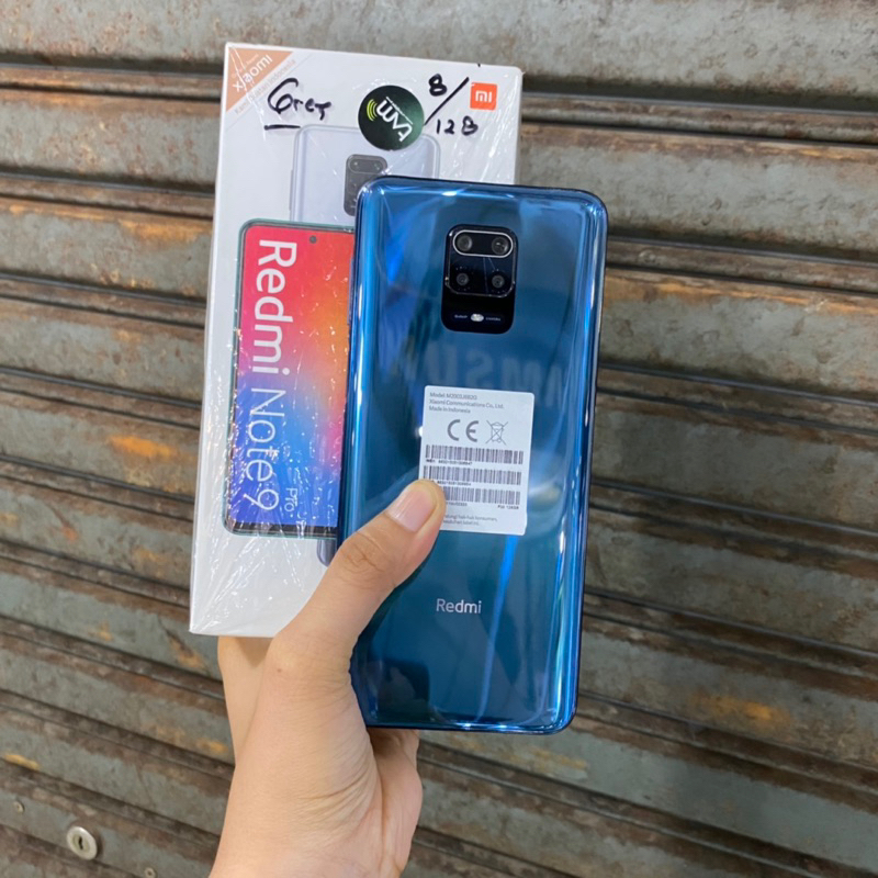 Redmi Note 9 Pro 8/128gb second bekas pakai mulus normal fullset original resmi