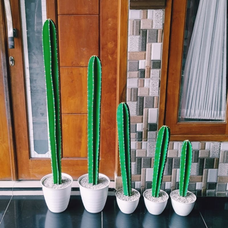 Kaktus Koboi Jumbo 1 Meter Tanpa Pot Kaktus Hias Plastik