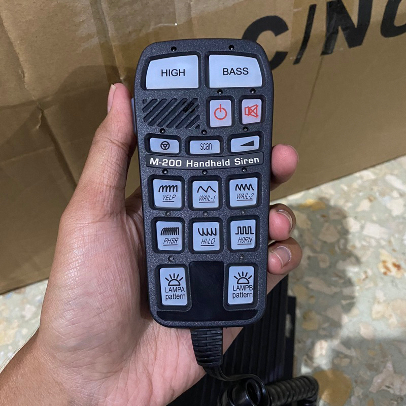 Paket Modul Sirine Whelen Hhs Handhield HHS 3200 klakson mobil motor patwal polisi