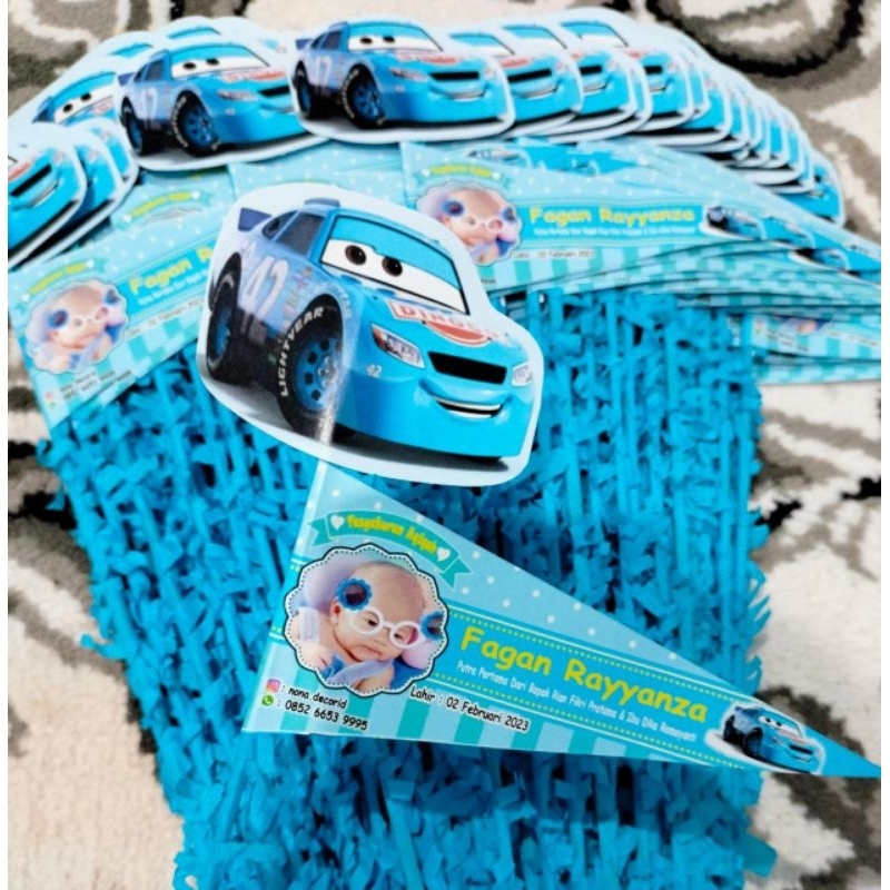 bendera aqiqah karakter lucu