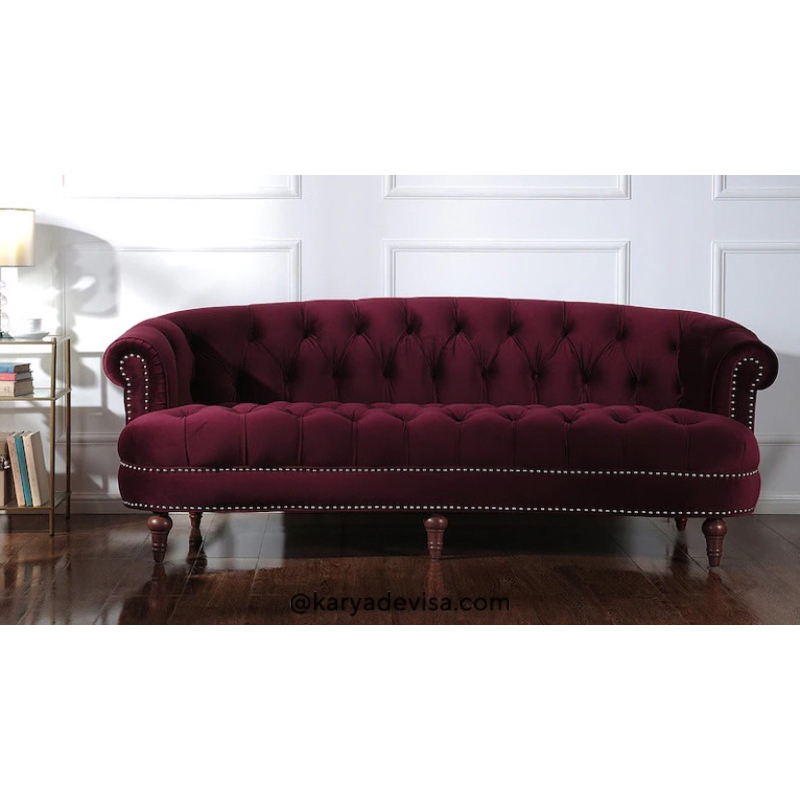 chesterfield tufted sofa / kursi sofa minimalis untuk rumah modern