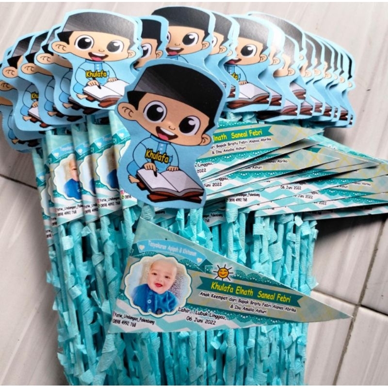 Bendera Aqiqah Karakter Termurah