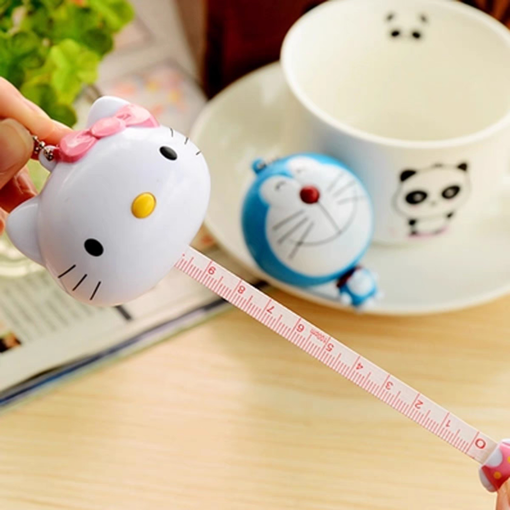 

HJK Gulungan Meteran /Pengukur Baju/ Cute Measuring Tape (Hello Kitty, Doraemon, Pooh)