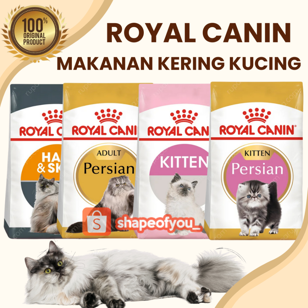 Royal Canin Kitten 36 400gr Cat Dry Food RC Adult Persian 2kg RC Makanan Kering kucing Royalcanin Hair and Skin Care 2kg Freshpack