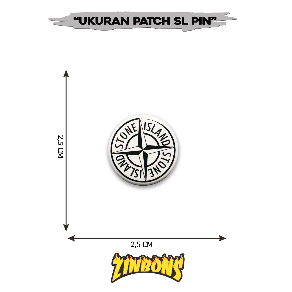 PATCH STONE IS-LAND EMBLEM BORDIR PATCH BRAND