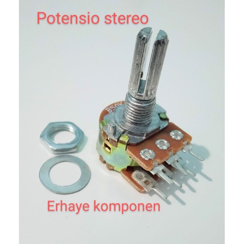 (@5 pcs) Potensio stereo 50K.