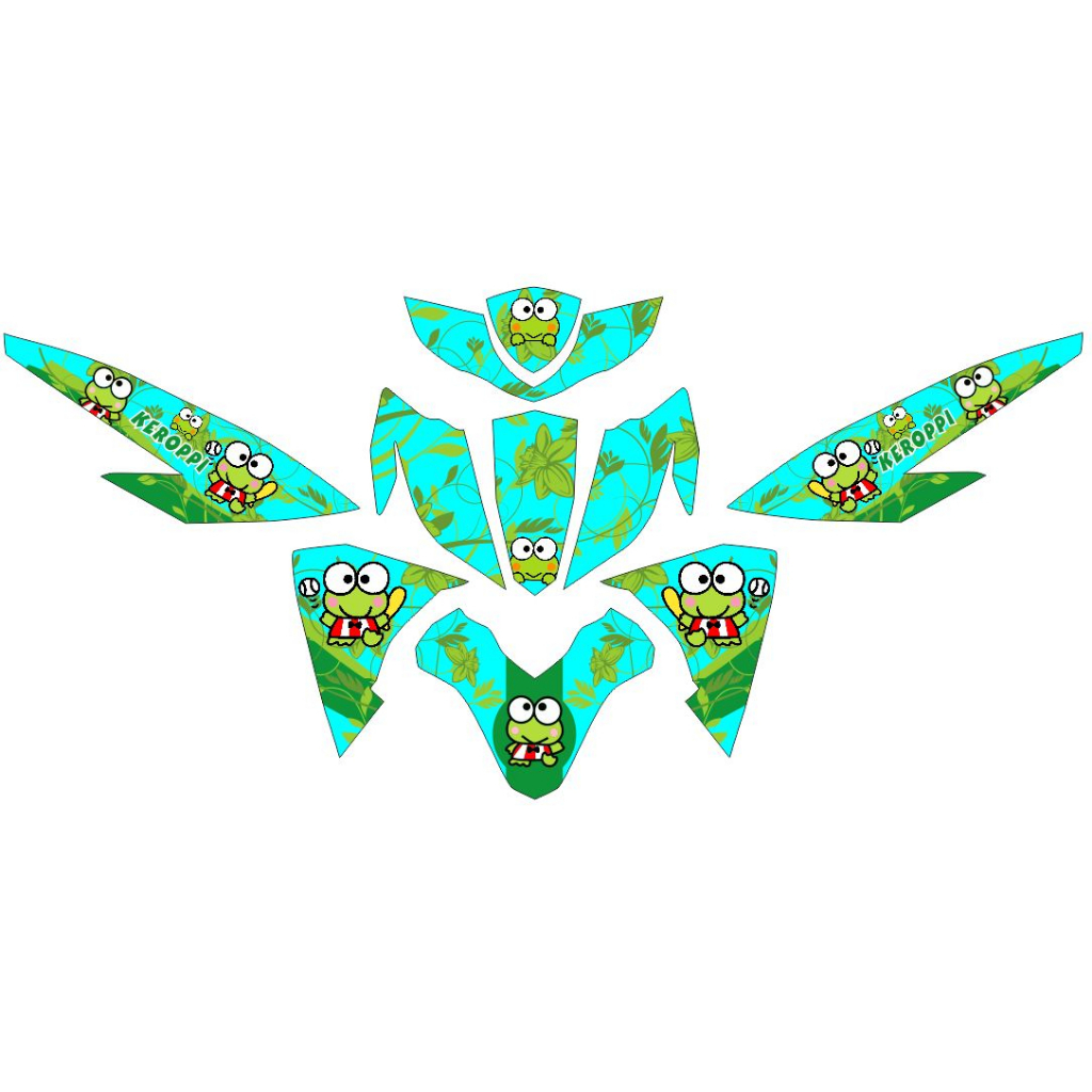 Decal Mio Soul GT 125 Full Body Stiker Full body Mio Soul Gt 125 - Keroppi