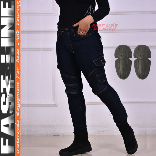 CELANA JEANS WANITA CARGO PANJANG FAST LINE FUMAKILLA STREACH FREE PROTECTOR LUTUT PREMIUM