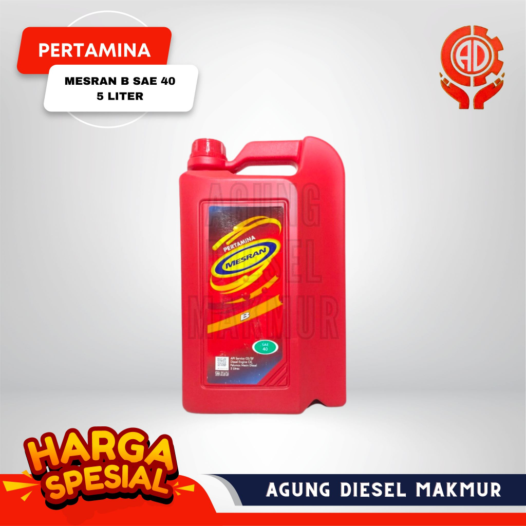Pertamina Oli Mesin Diesel Mesran B SAE 40 5 Liter