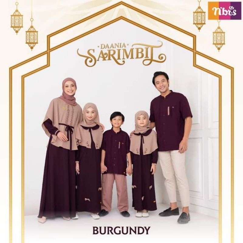 Daania Sarimbit Burgundy By Nibras