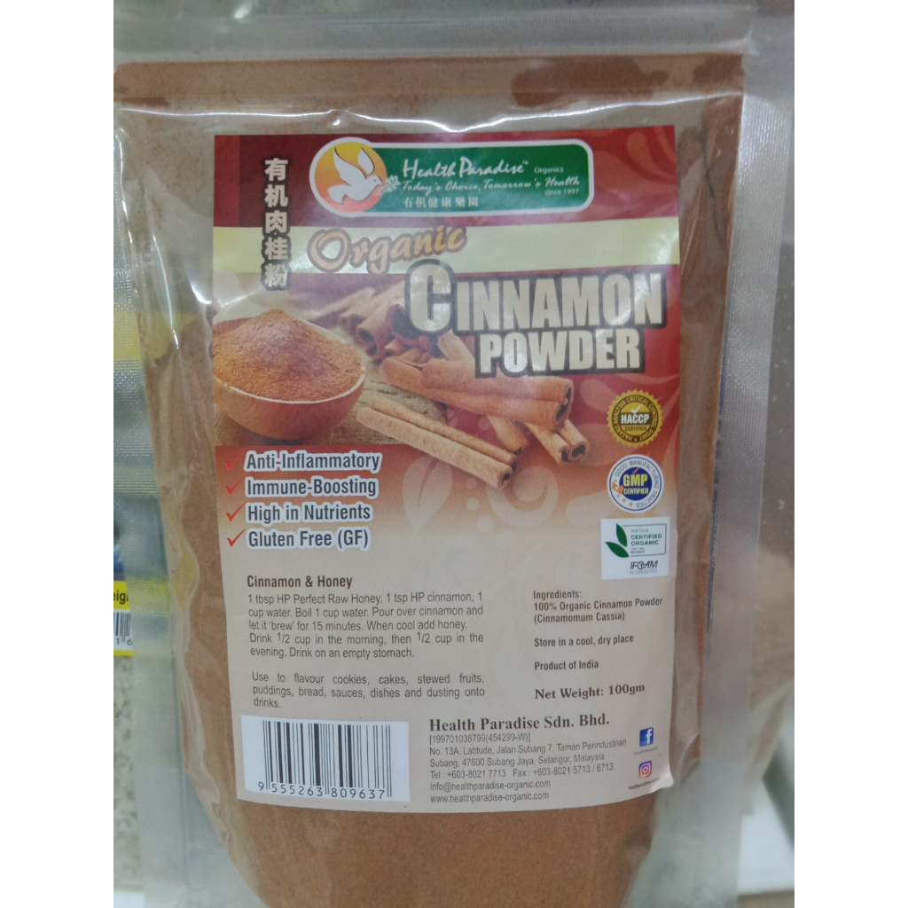 

Health Paradise Organic Cinnamon Powder 100gr