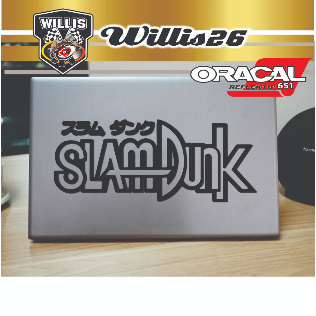 

stiker laptop slam dunk custom cutting stiker murah slamdunk