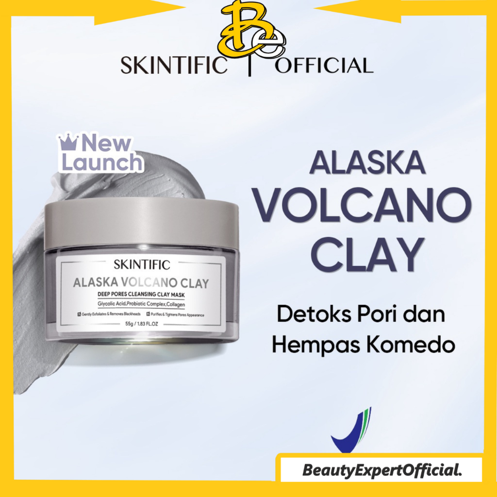 ⭐️ Beauty Expert ⭐️ SKINTIFIC Alaska Volcano Clay Mask Deep Pores Cleansing Mud Mask 55g