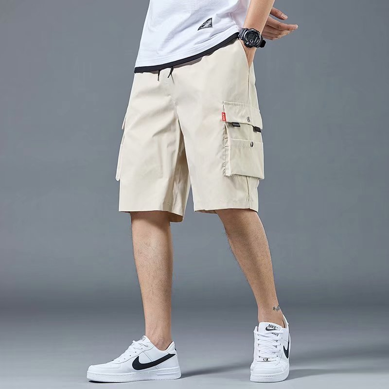 CARGO SHORTS MEN'S SUMMER NEW CASUAL SPORTS PANTS THIN PANTS IN THE TREND OF LOOSE FIVE PANTS KOREAN VERSION Short Pant CELANA PENDEK