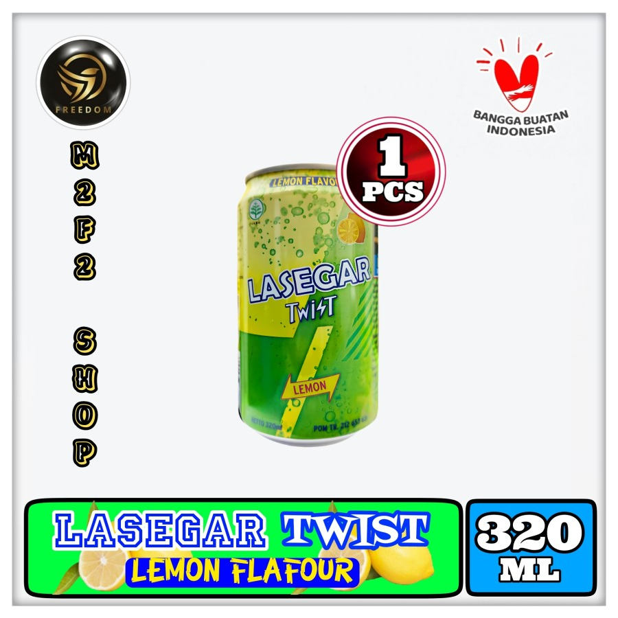 

LASEGAR Twist Minuman Penyegar Lemon Original Kaleng - 320 ml (Kemasan Satuan)