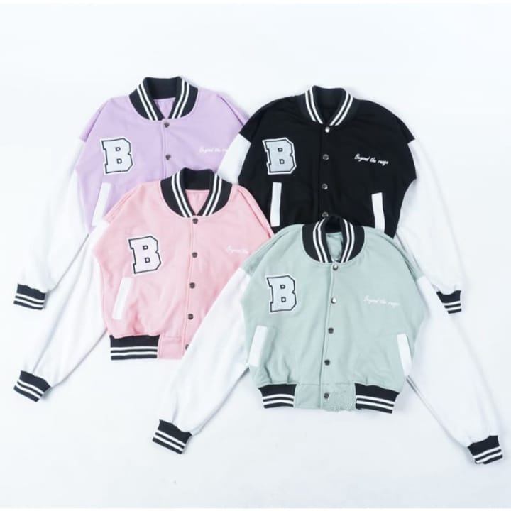 Varsity Jacket Crope for Girl Beyond the Range Size Standar dan Oversize