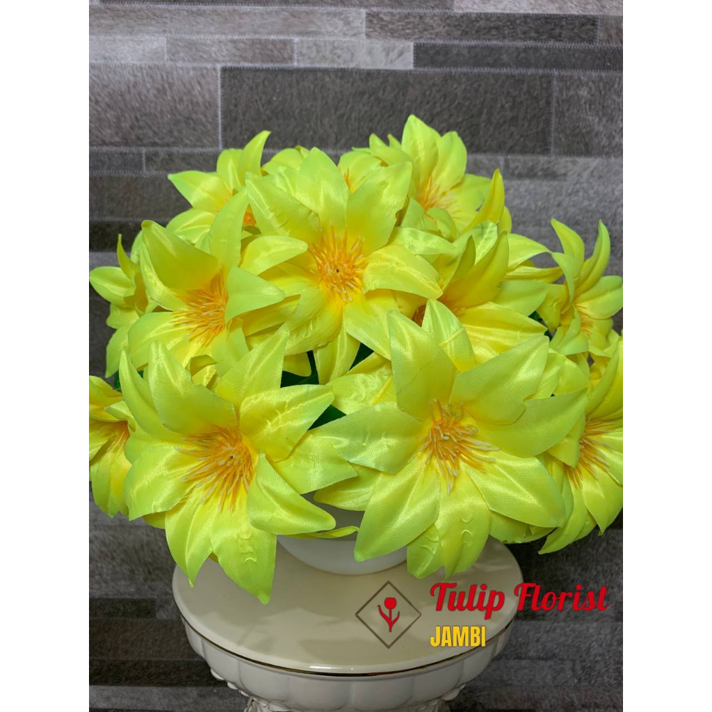 Bunga Meja Dahlia K18 Pot Bola