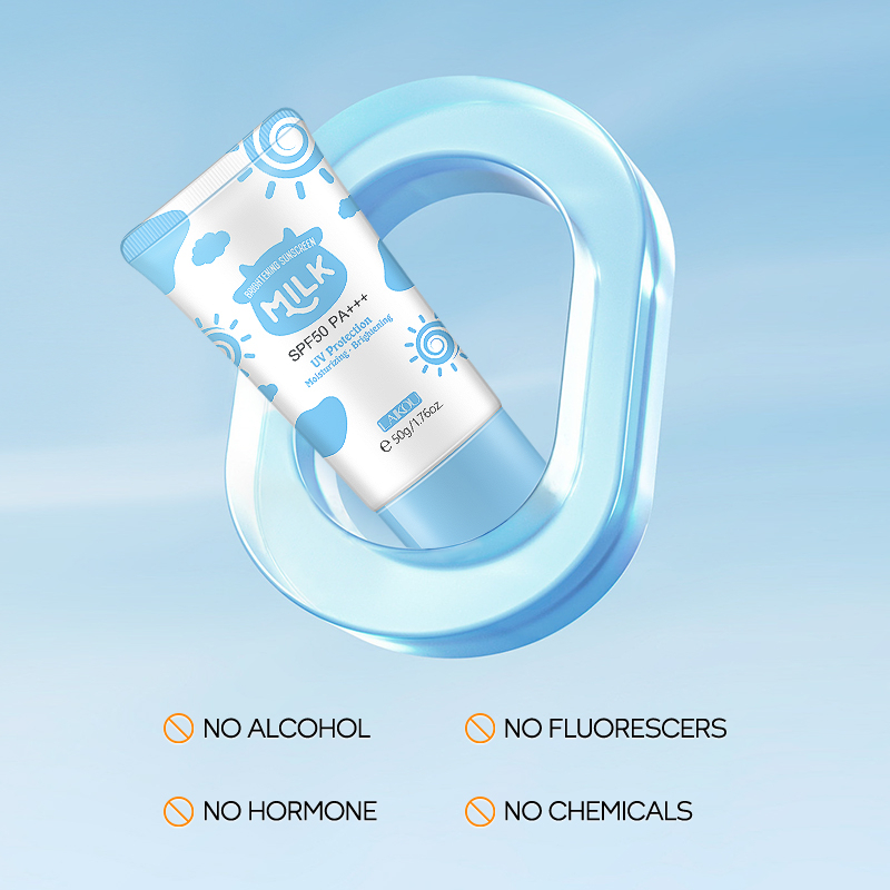 BPOM LAIKOU Milk Sunscreen SPF50 PA+++ Sunblock Suncream Waterproof UV Protection 50g