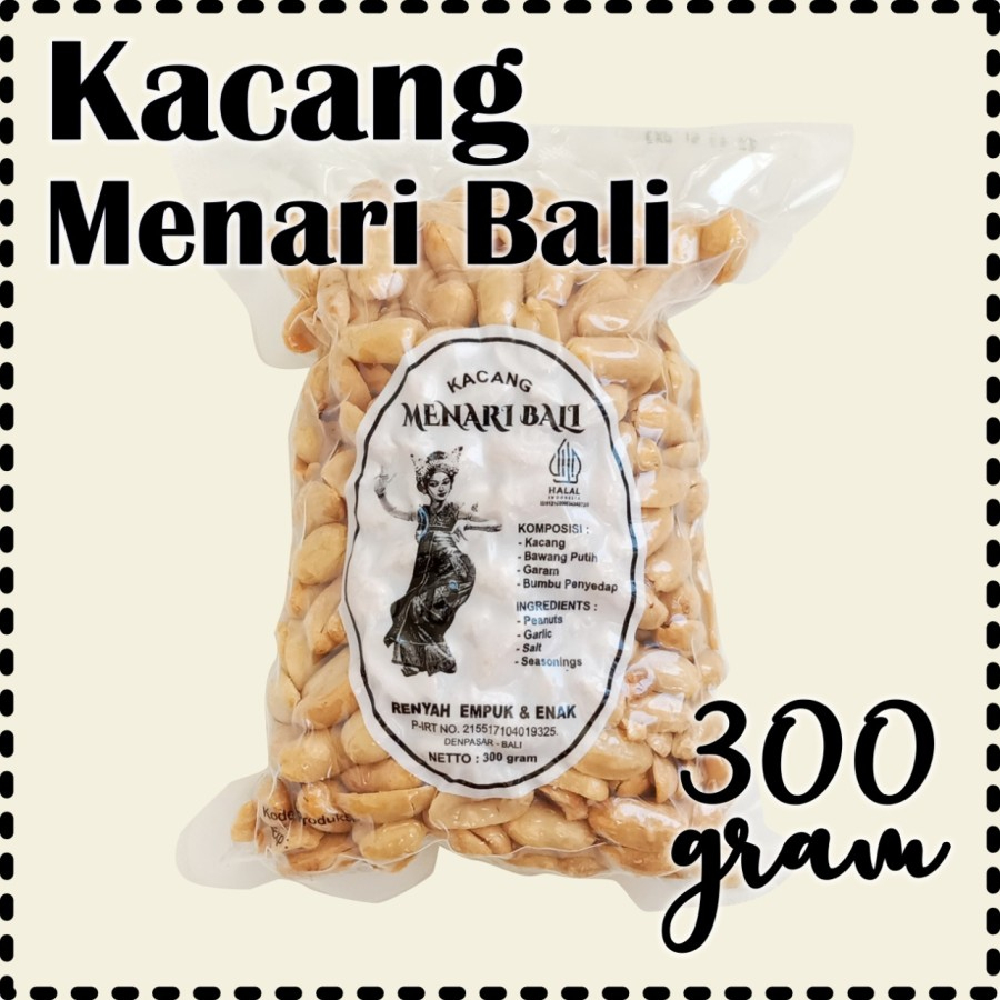 

Kacang Bali Cap Menari Bali Biji Besar 300 gram