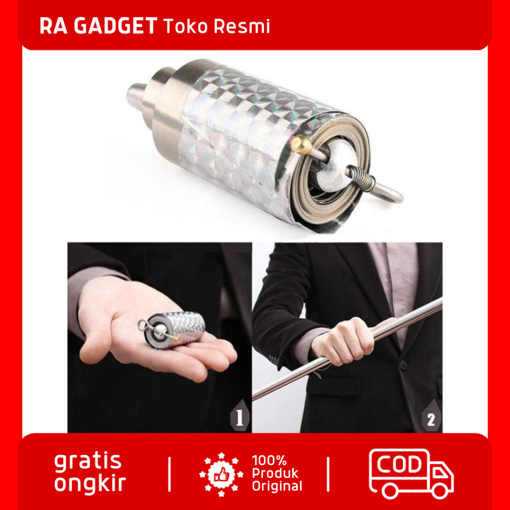 Tongkat Sulap Appearing Metal Cane Magic Trick 120cm / Tongkat Sulap Ajaib Besi Metal Lipat Sihir Ma