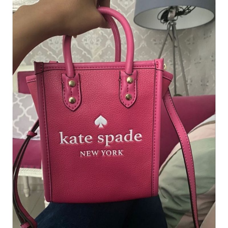 PERLOVED KATE SPADE ELLA PEBBLED MINI TOTE SLING BAG