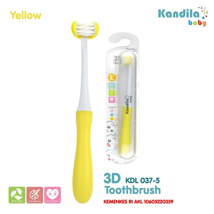 KANDILA 3D TOOTHBRUSH KDL037-5 Sikat Gigi Anak Bayi