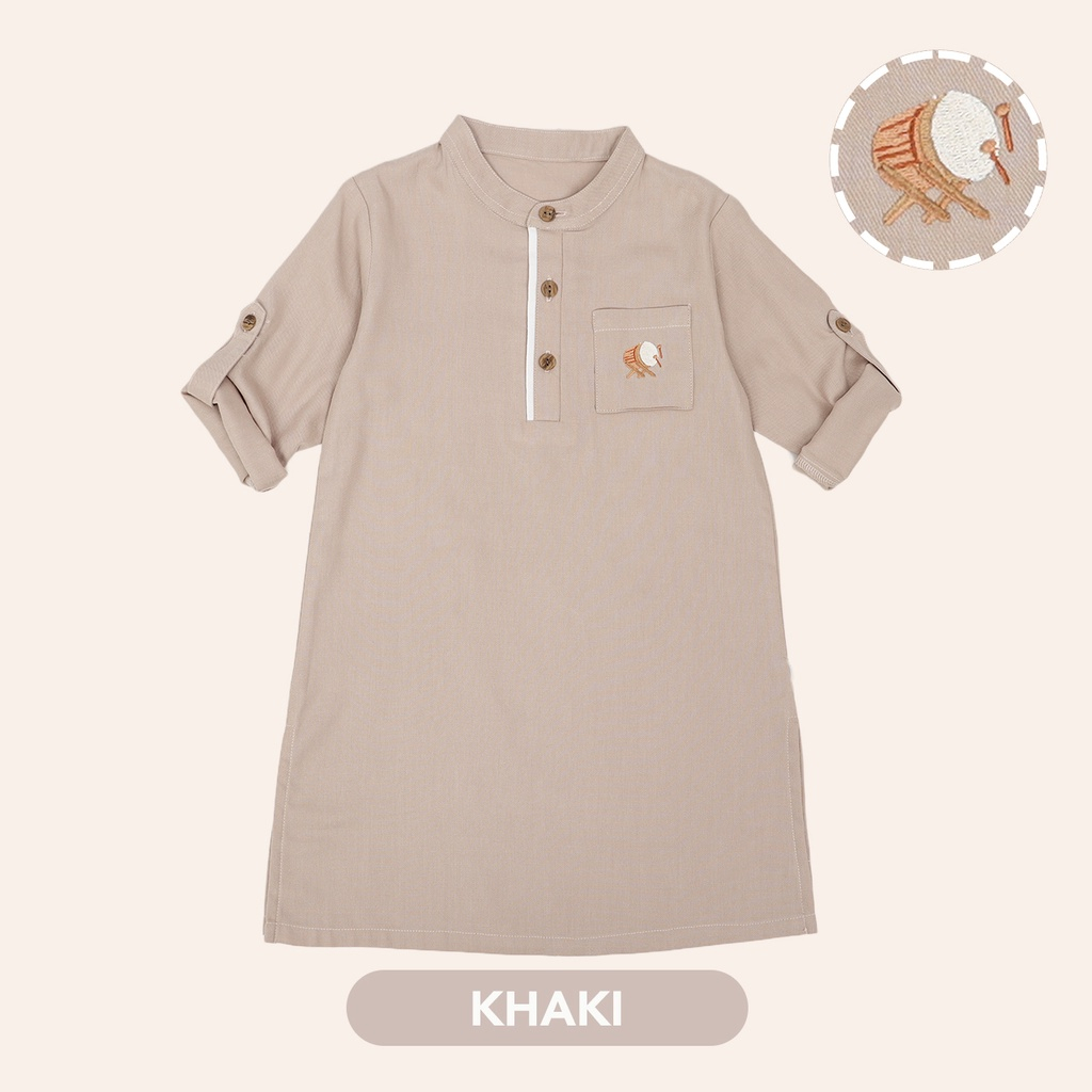 Baju Koko Bayi Muslim Gamis Anak Laki Laki Mooi Atasan Khafi 6 12 Bulan 1-10 Tahun