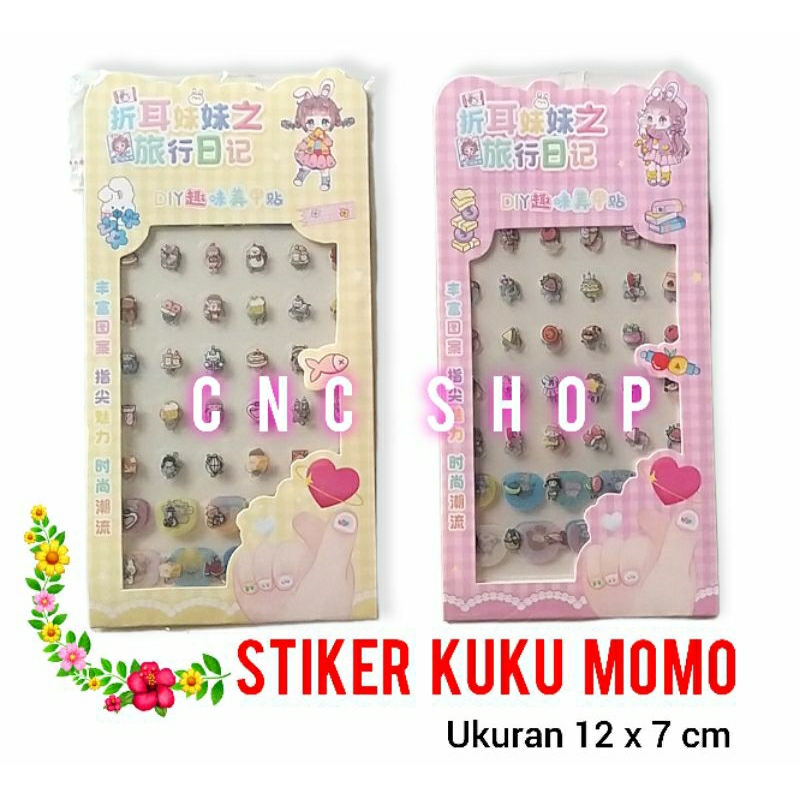 Stiker Kuku Anak Momo / Princess / Pony / Frozen Lucu Nail Art Anak Murah Nail Sticker Asesoris Tempelan Kuku