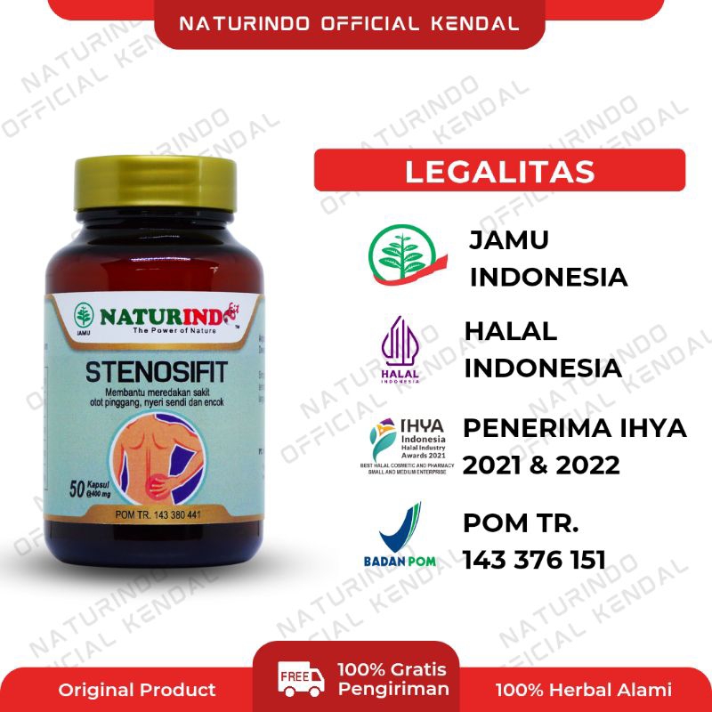 Stenosifit Obat Sakit Pinggang Syaraf Kejepit Encok Nyeri Sendi Punggung Pegel Linu