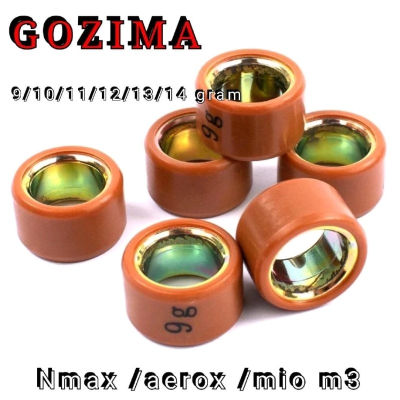 Roller Nmax old 11 gram roller GOZIMA KRS Xeon lexi Aerox  Mio M3 x ride Nmax 8 gram /9 gram /10 gram/11 gram/ 12 gram/13 gram/14 gram