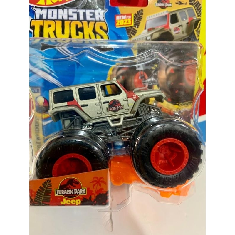 MONSTER TRUCKS JURASIC PARK JEEP TERBARU 2023 LOT F ORIGINAL 100% DARI MATTEL