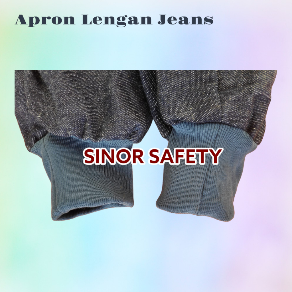 Apron Las Pelindung Tangan Lengan Jeans Manset Tebal