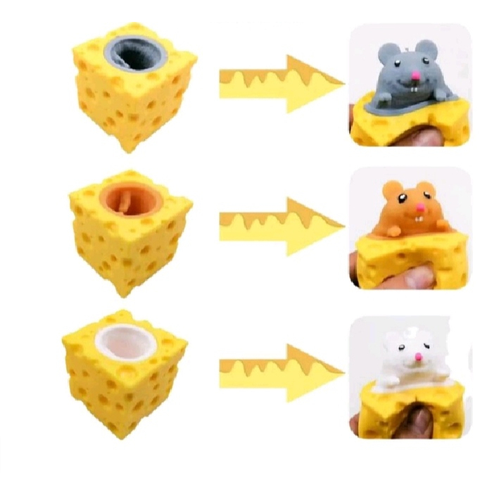 Grosir!!!Squishy Tikus Pencet Animal In Cup Lusinan Isi 12 Pcs Murah