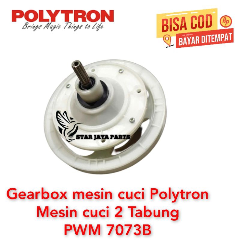 Gearbox mesin cuci Polytron Mesin cuci 2 Tabung PWM 7073B TWIN TUBE