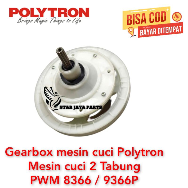 Gearbox mesin cuci Polytron Mesin cuci 2 Tabung PWM 8366 / 9366P TWIN TUBE