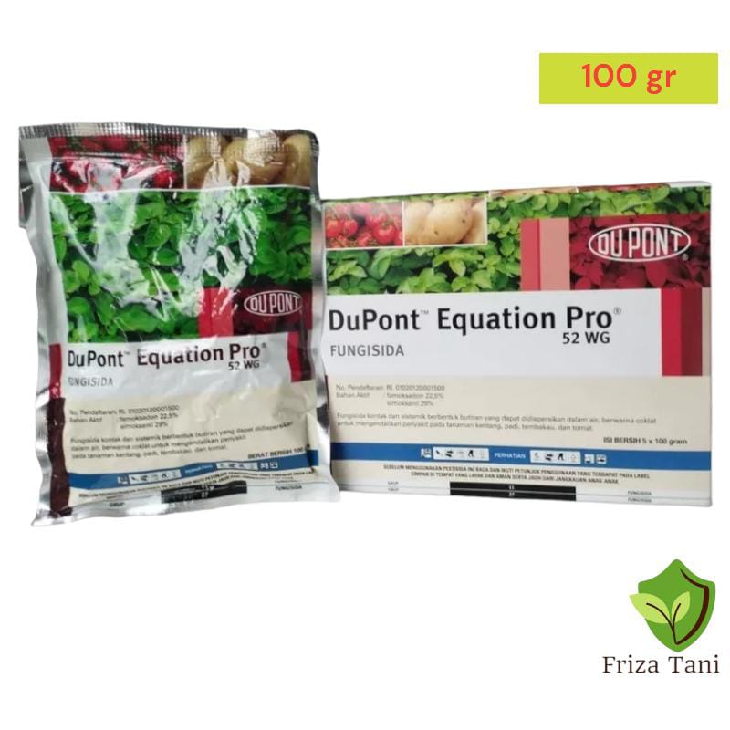 Fungisida Dupont Equation Pro 52WG 100gram Bahan aktif: famoksadon 22,5% & Simoksanil 29%